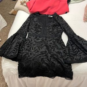 Alexis size M lace dress with bell sleeves